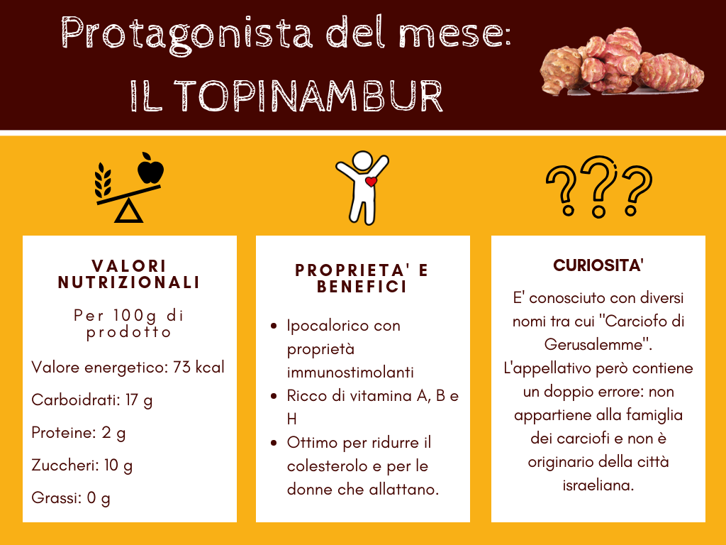 Valori nutrizionali, proprietà e curioità sul topinambur